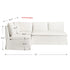 Nelly Performance Dining Chair & Bench Banquette - White Modern Dining Set | Dining Chairs & Benches | Kinwell Furniture | Upholstered Dining Seating